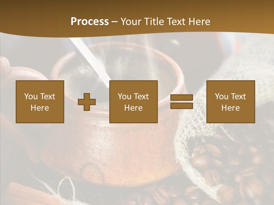 Wood Table Coffee PowerPoint Template