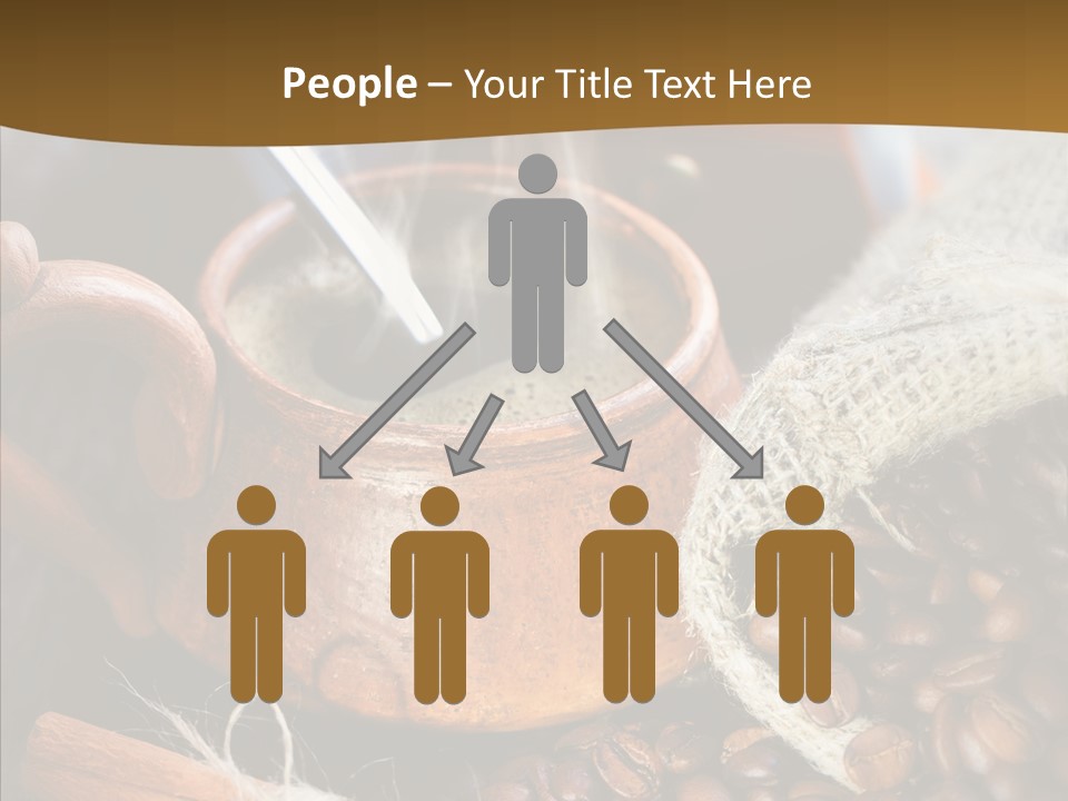 Wood Table Coffee PowerPoint Template