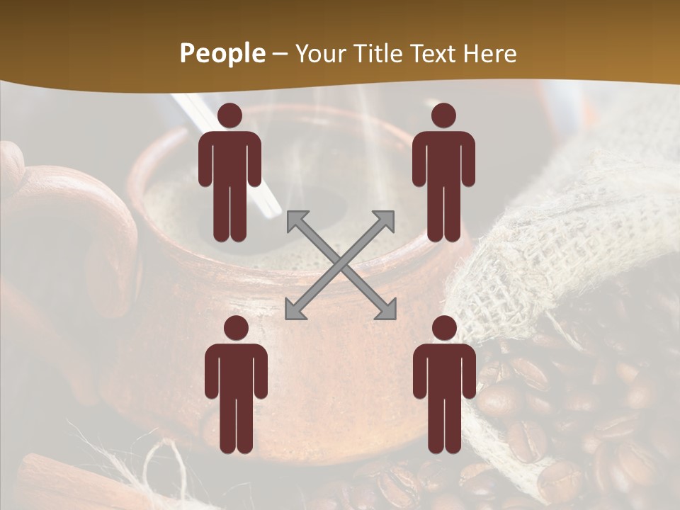 Wood Table Coffee PowerPoint Template