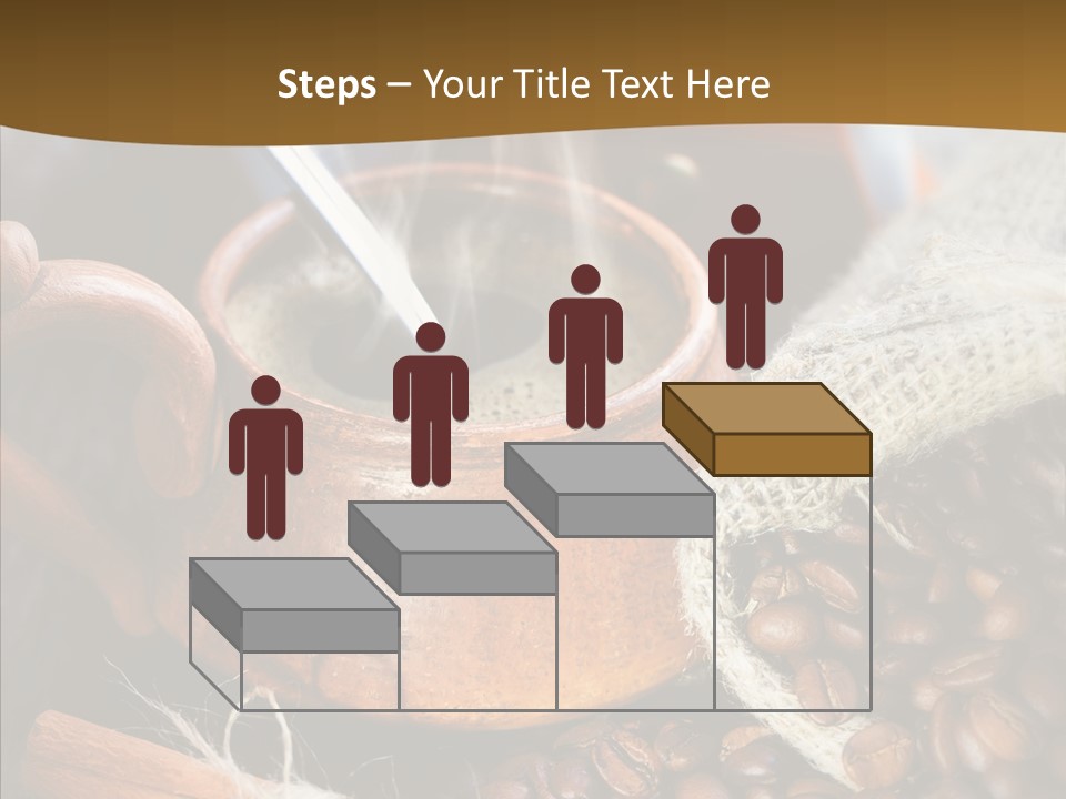 Wood Table Coffee PowerPoint Template