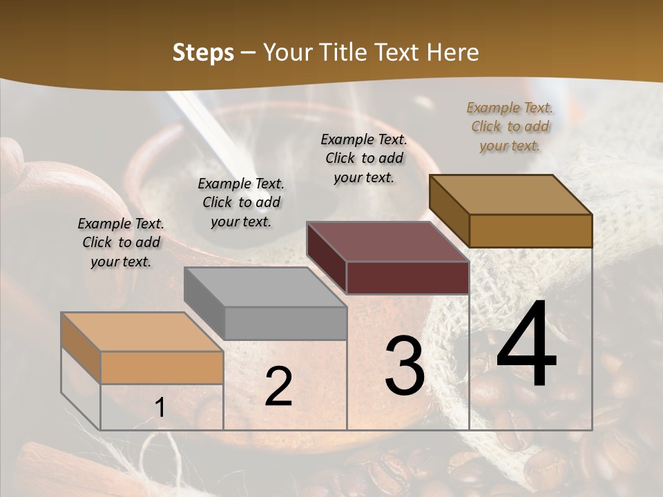 Wood Table Coffee PowerPoint Template