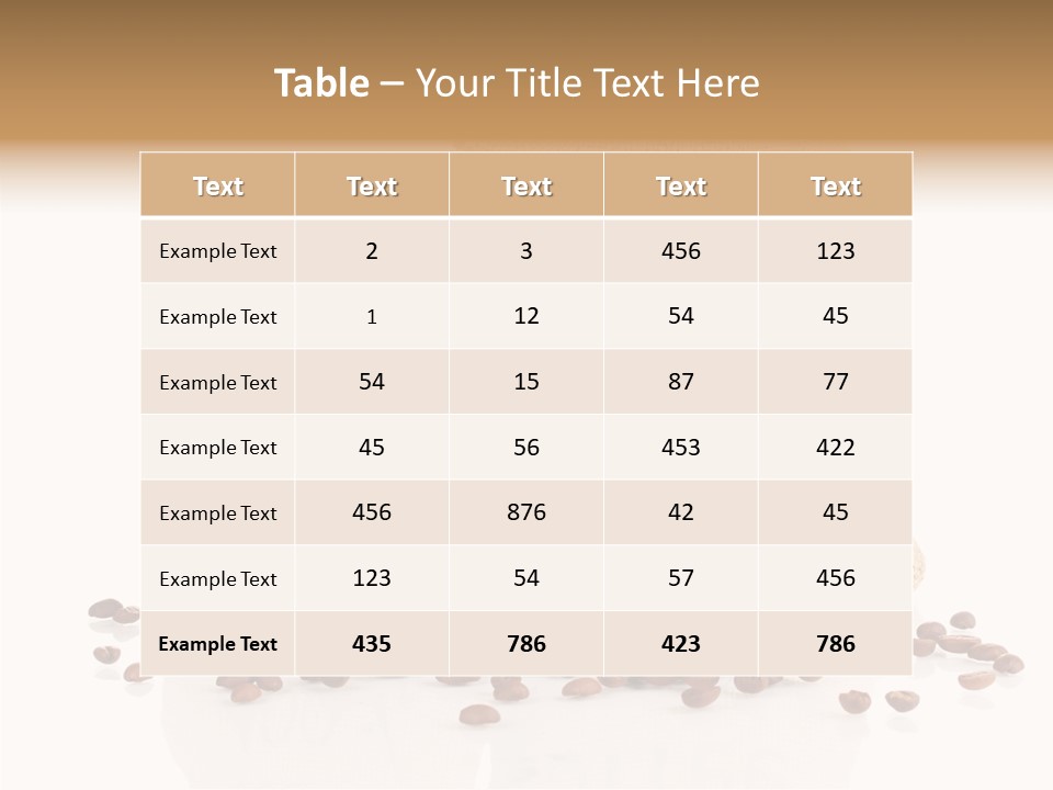 Backgrounds White Seed PowerPoint Template