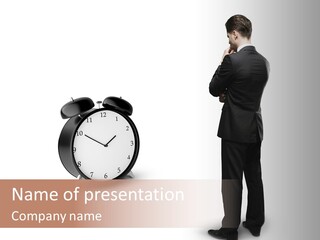 Alarm Number Single PowerPoint Template