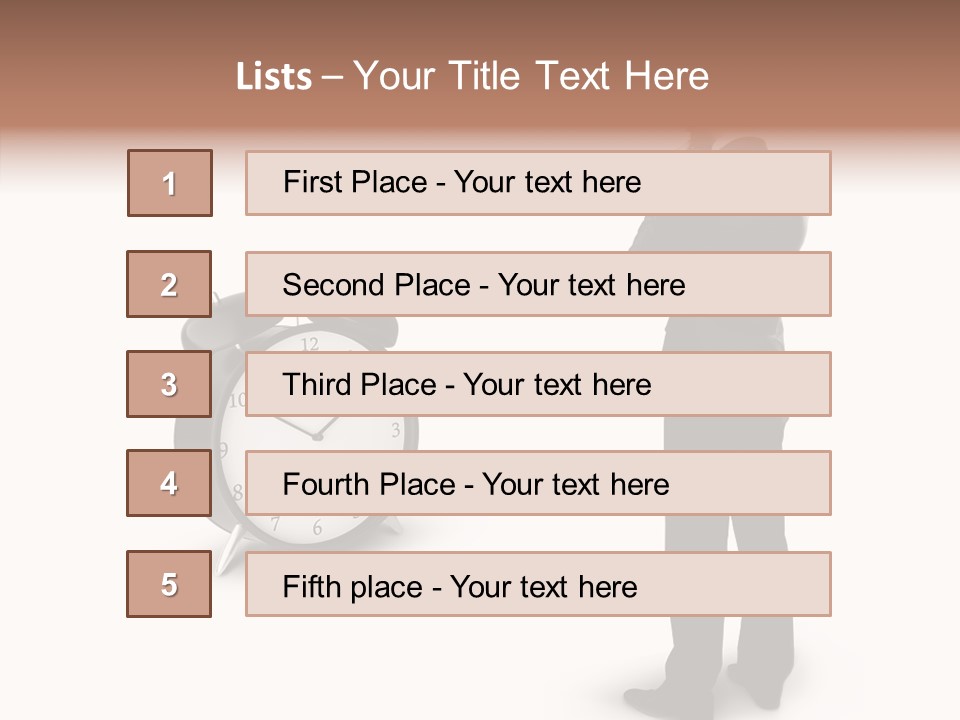 Alarm Number Single PowerPoint Template