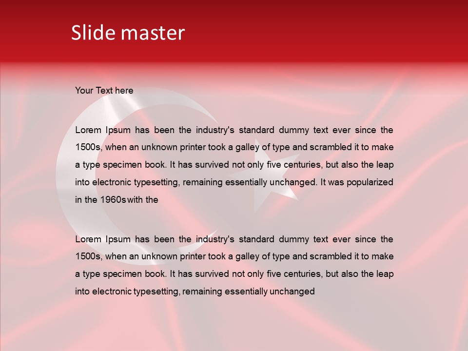 Freedom Canvas Wavy PowerPoint Template