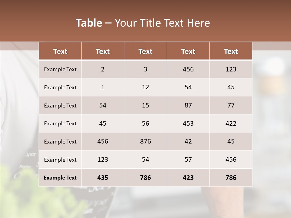 Food Cooker  PowerPoint Template