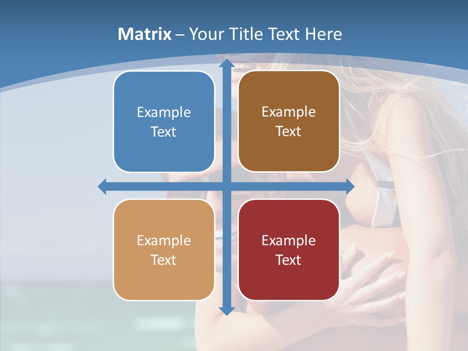 People Shape Woman PowerPoint Template