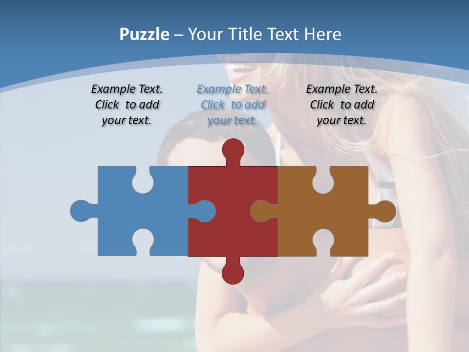 People Shape Woman PowerPoint Template