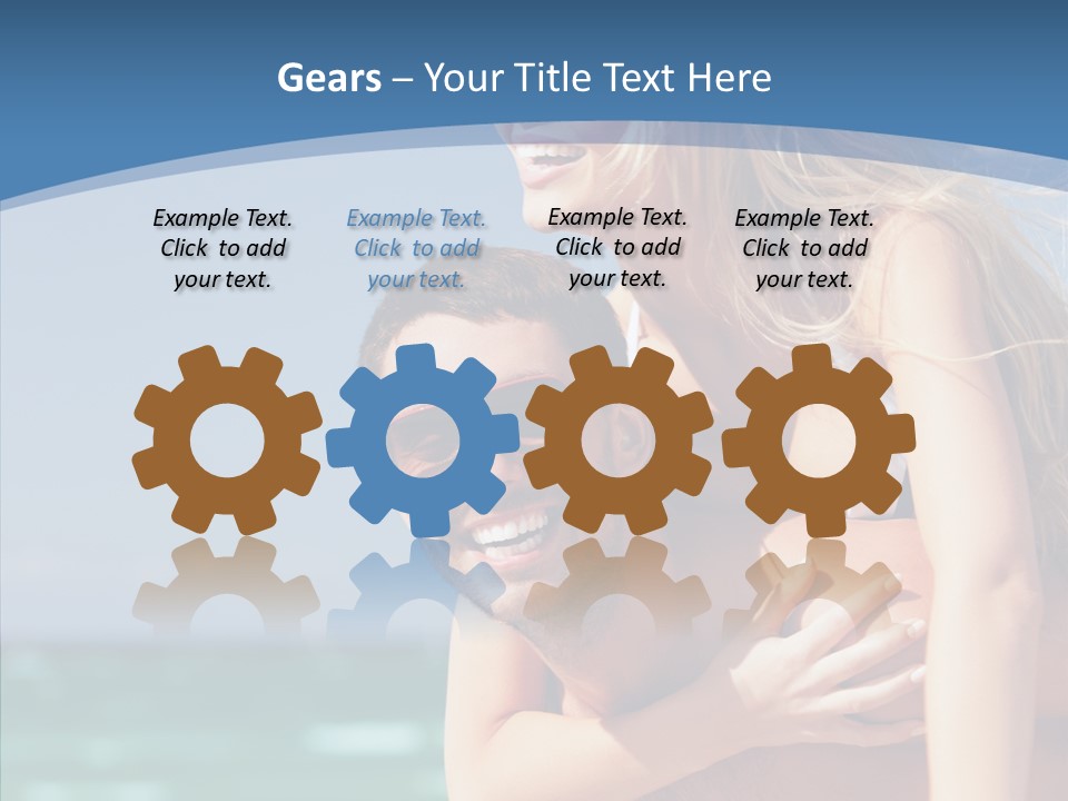 People Shape Woman PowerPoint Template