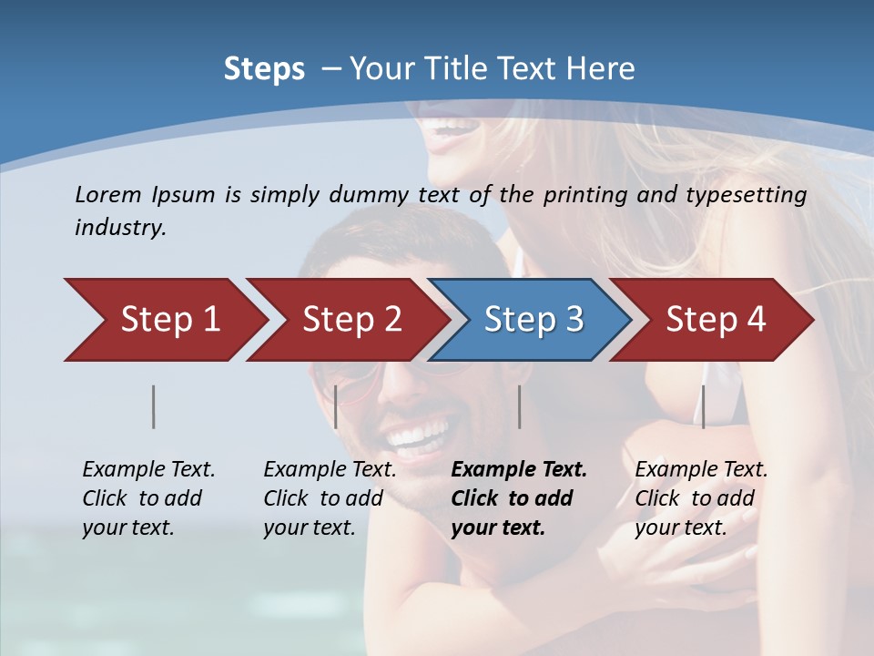 People Shape Woman PowerPoint Template