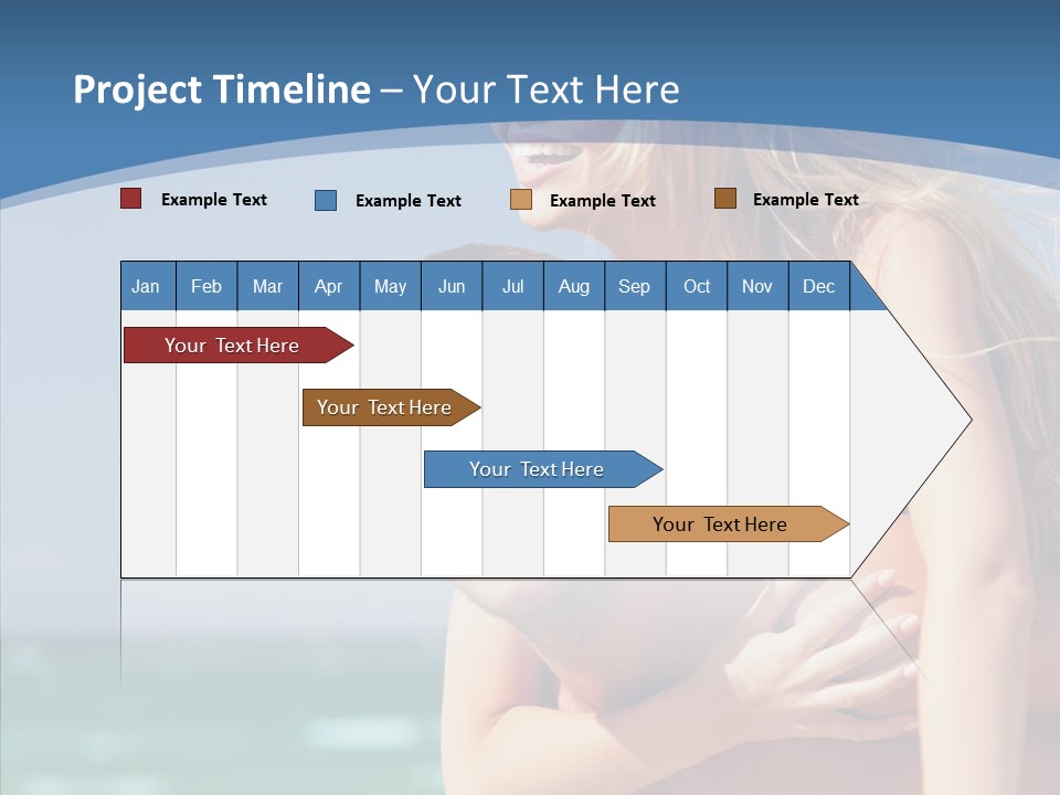 People Shape Woman PowerPoint Template