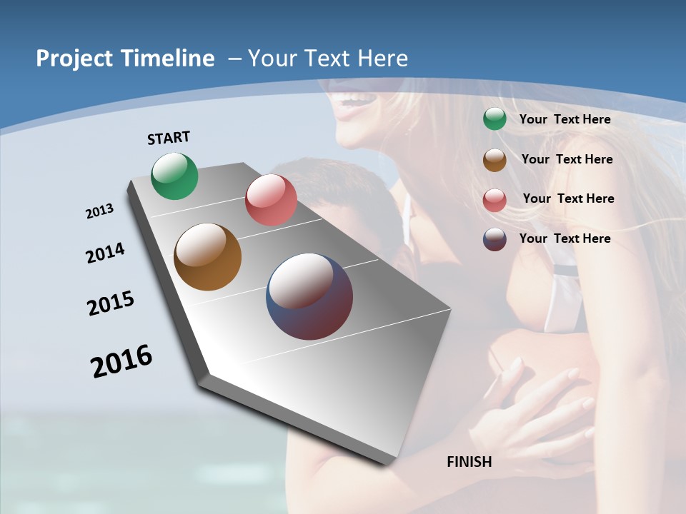 People Shape Woman PowerPoint Template
