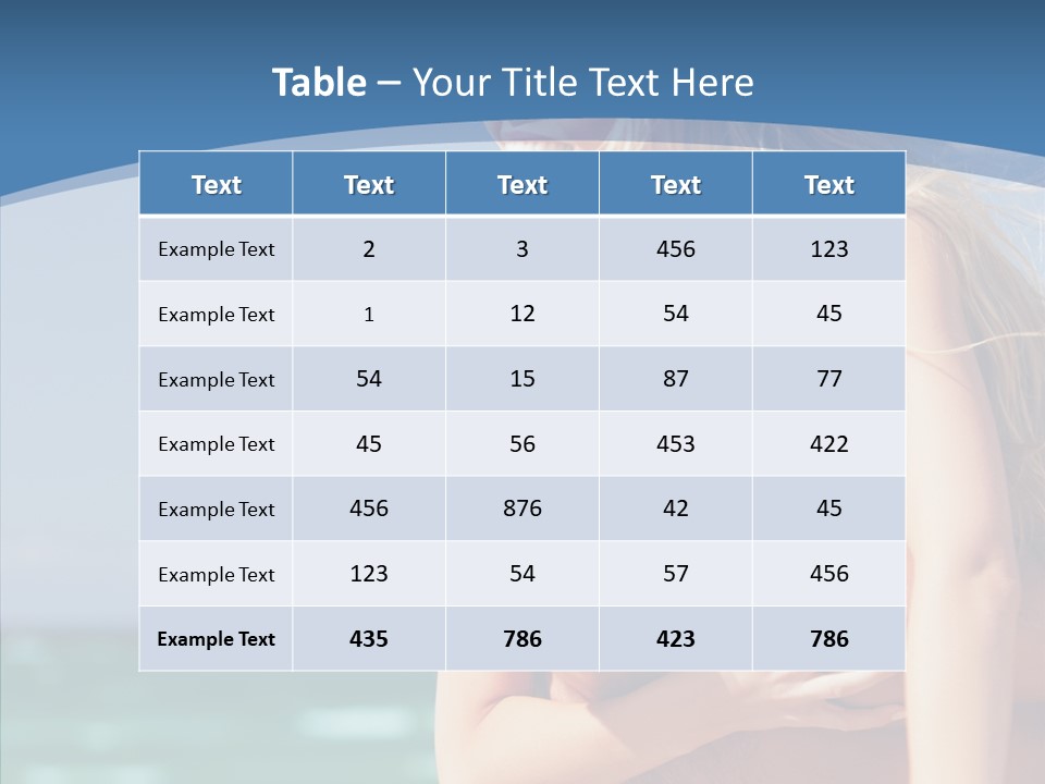People Shape Woman PowerPoint Template