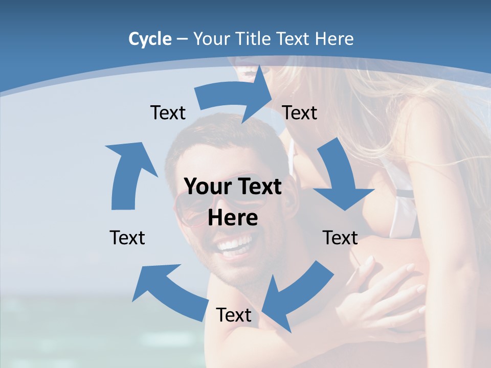 People Shape Woman PowerPoint Template