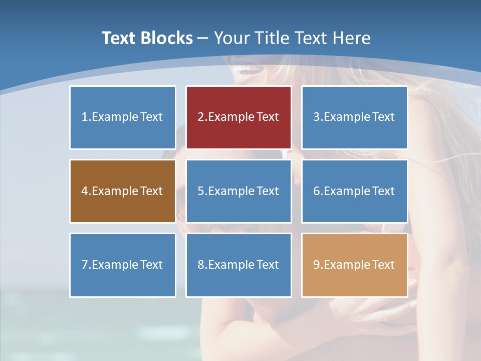 People Shape Woman PowerPoint Template