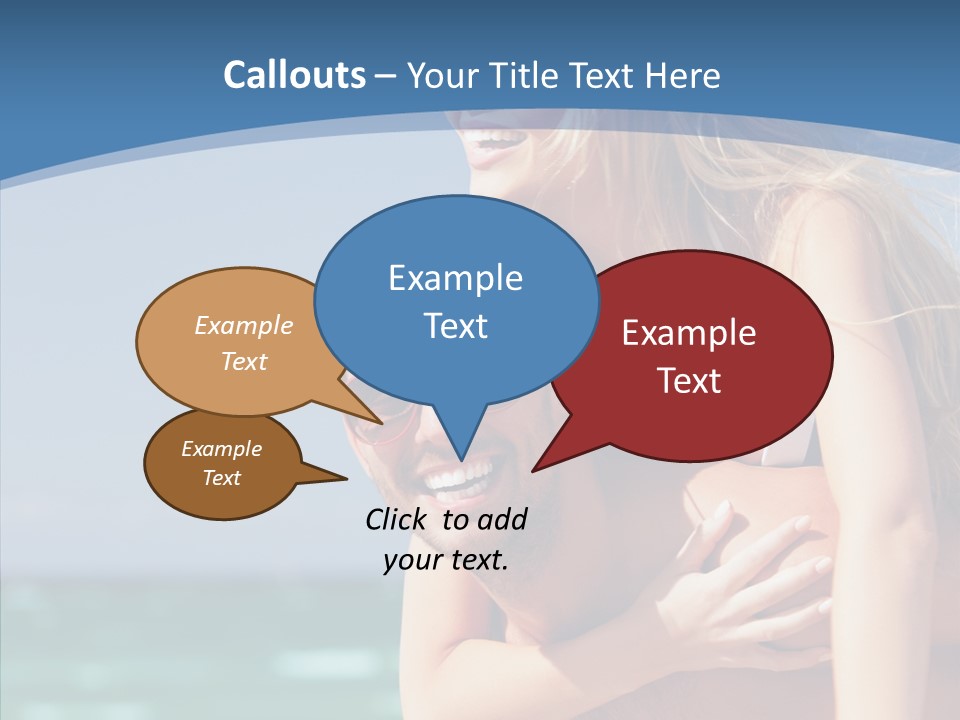 People Shape Woman PowerPoint Template