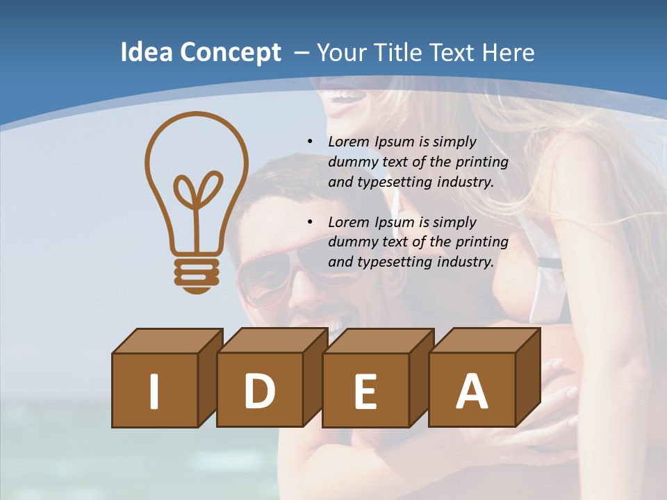 People Shape Woman PowerPoint Template