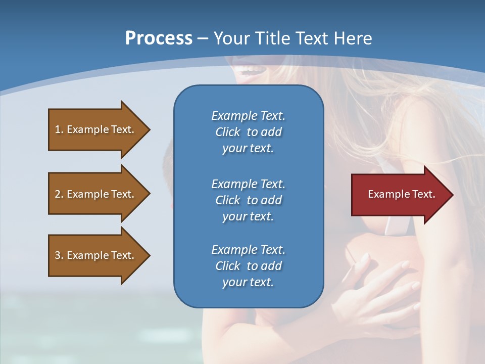 People Shape Woman PowerPoint Template