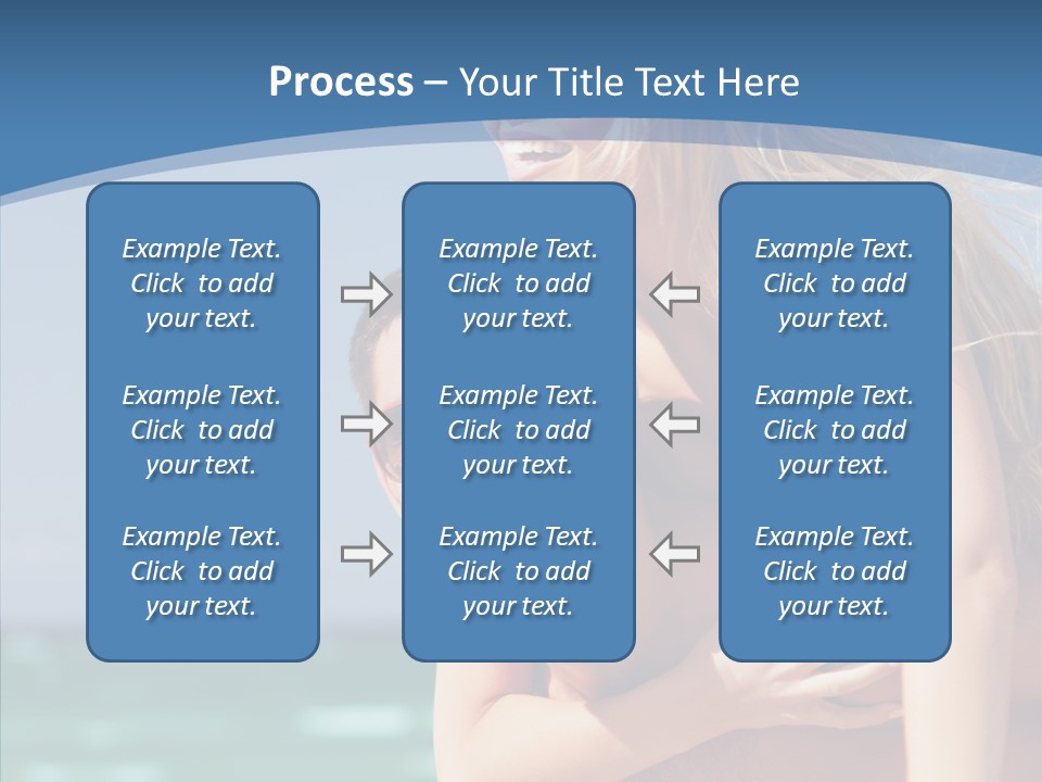 People Shape Woman PowerPoint Template