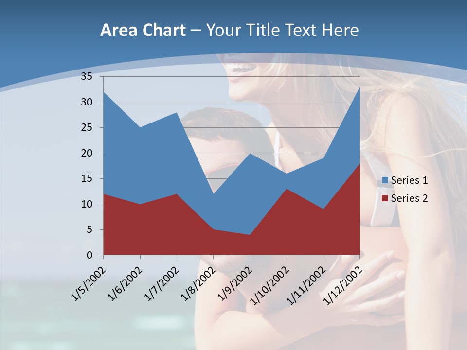 People Shape Woman PowerPoint Template