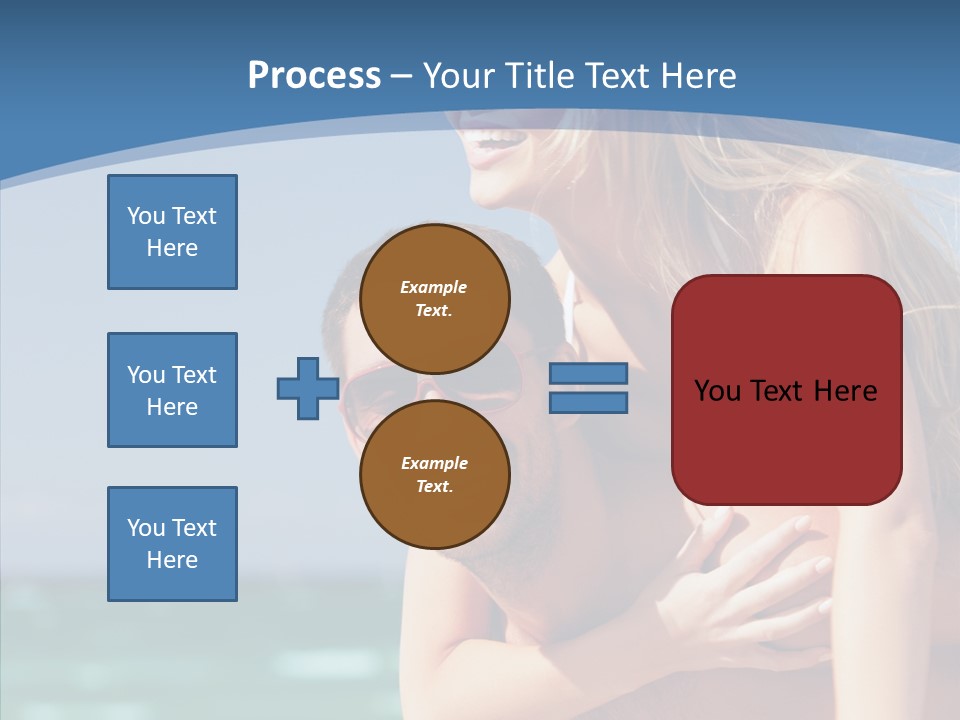 People Shape Woman PowerPoint Template