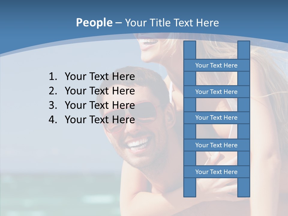 People Shape Woman PowerPoint Template