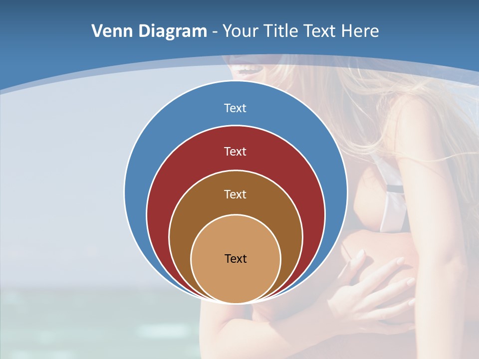 People Shape Woman PowerPoint Template