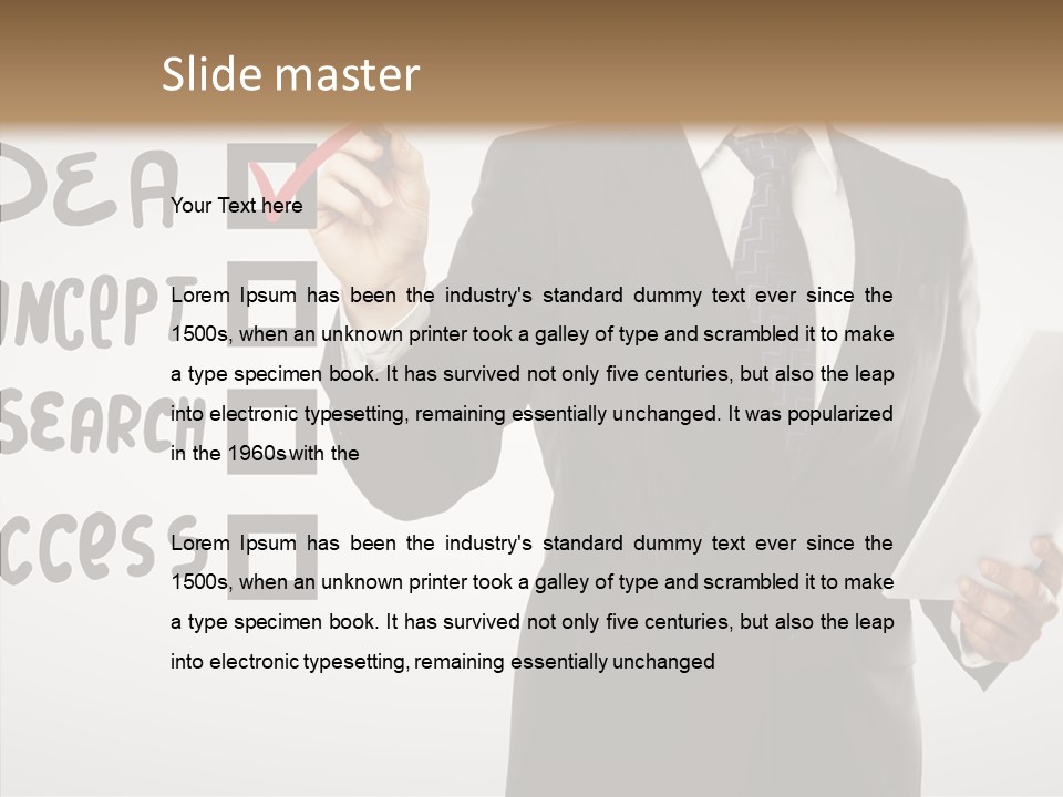 Checklist Square Performance PowerPoint Template