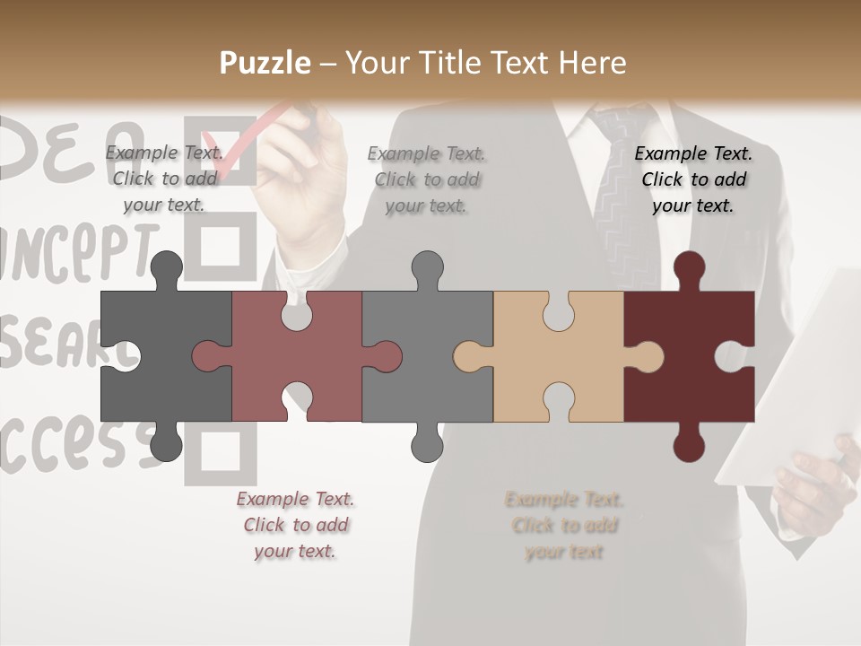 Checklist Square Performance PowerPoint Template