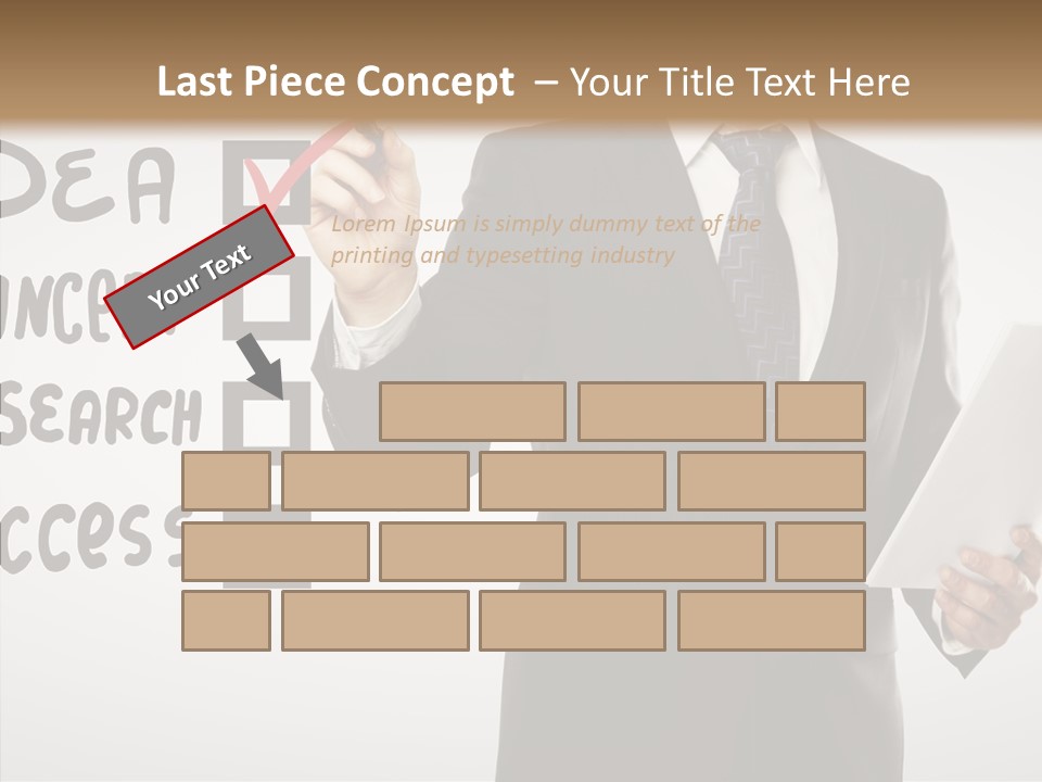 Checklist Square Performance PowerPoint Template