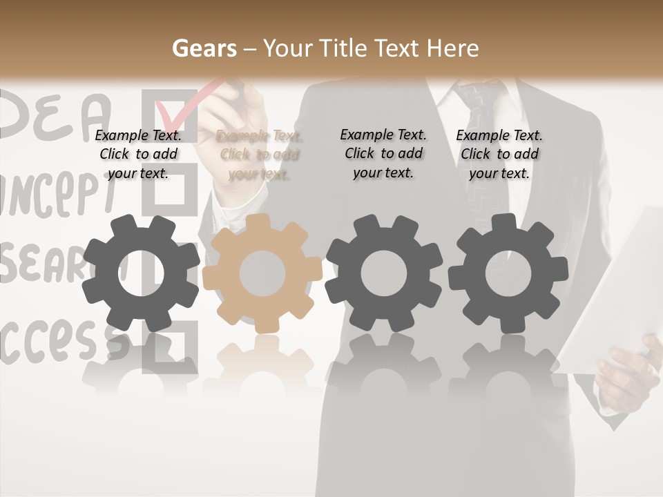 Checklist Square Performance PowerPoint Template