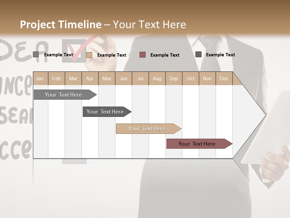 Checklist Square Performance PowerPoint Template