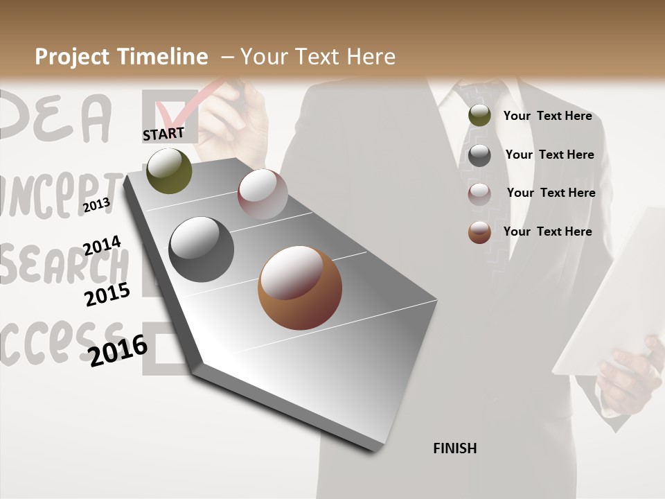 Checklist Square Performance PowerPoint Template