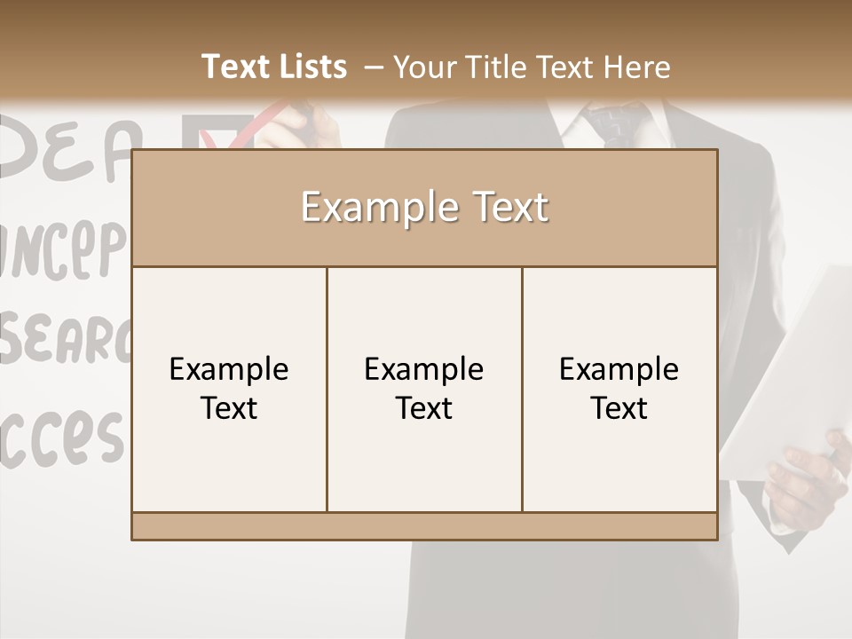 Checklist Square Performance PowerPoint Template