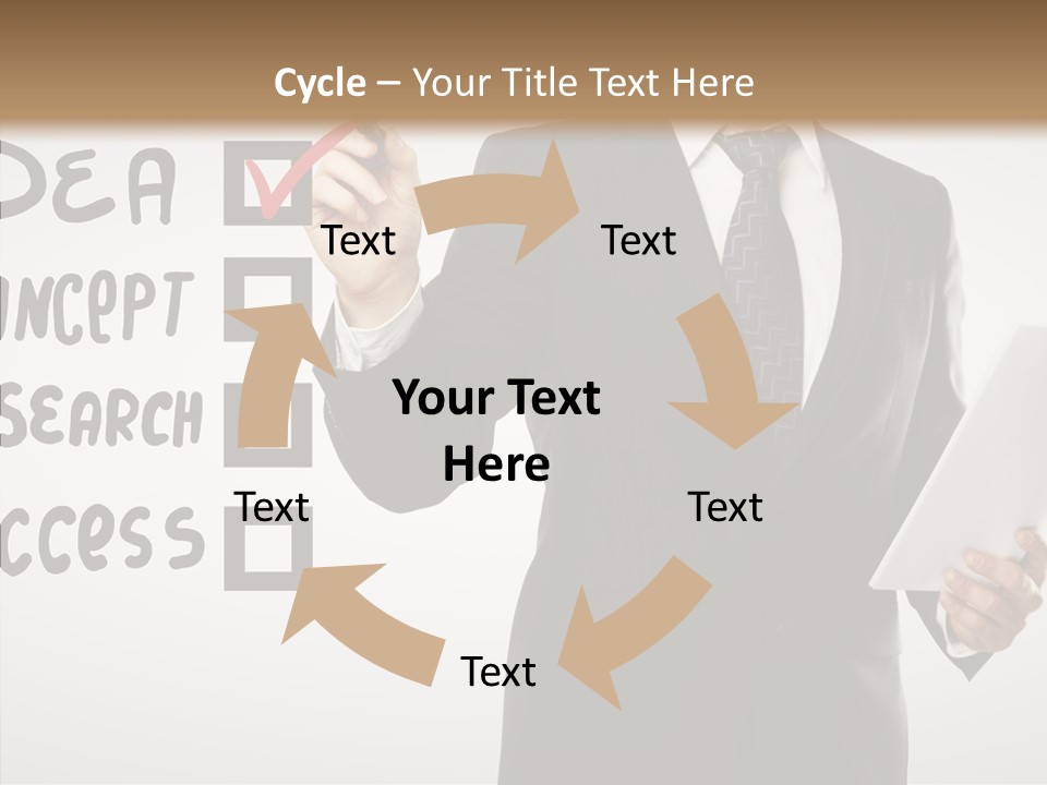 Checklist Square Performance PowerPoint Template