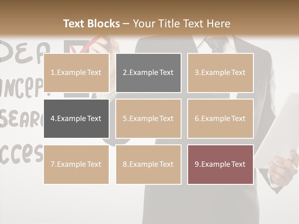 Checklist Square Performance PowerPoint Template