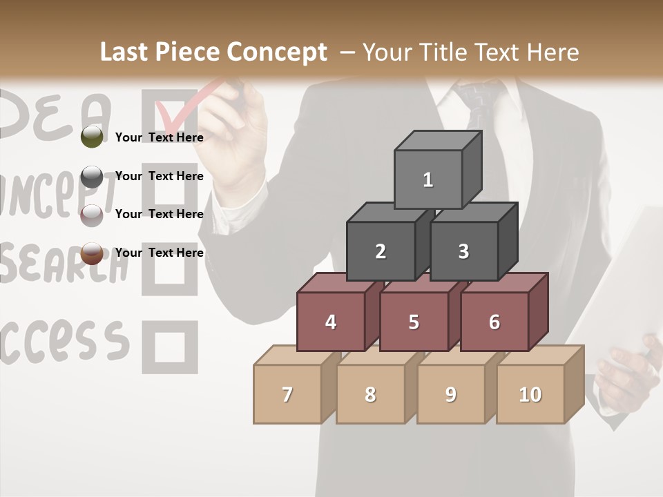 Checklist Square Performance PowerPoint Template