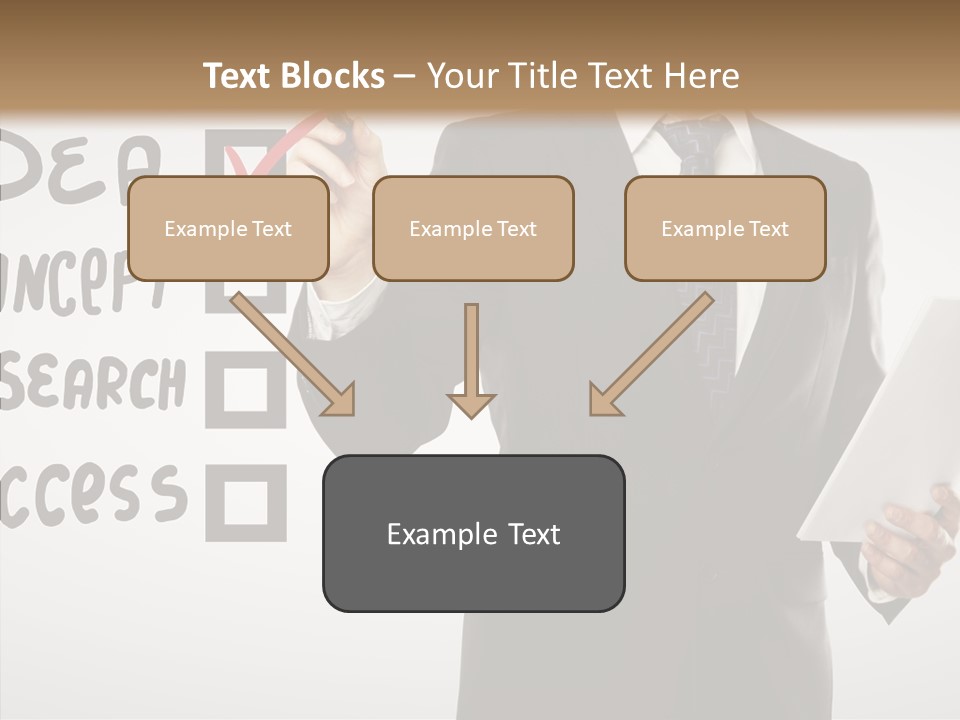 Checklist Square Performance PowerPoint Template