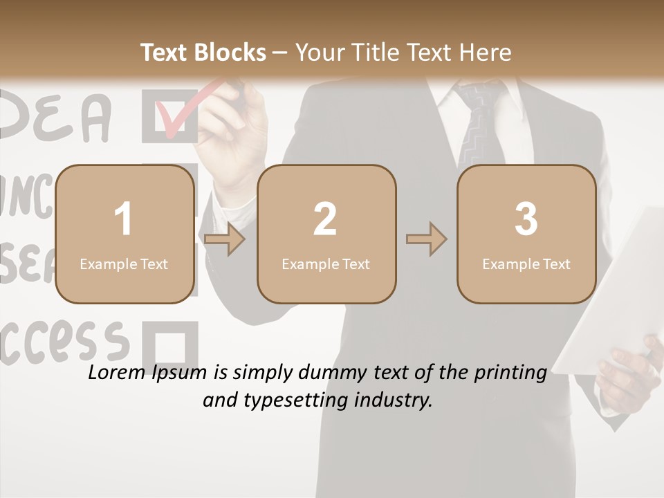 Checklist Square Performance PowerPoint Template