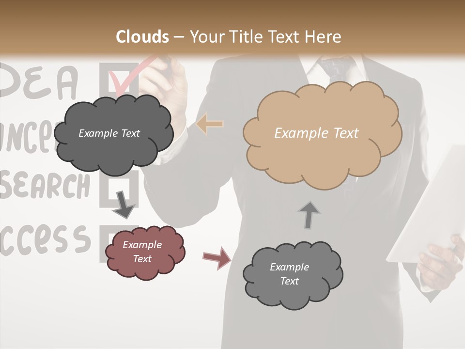 Checklist Square Performance PowerPoint Template