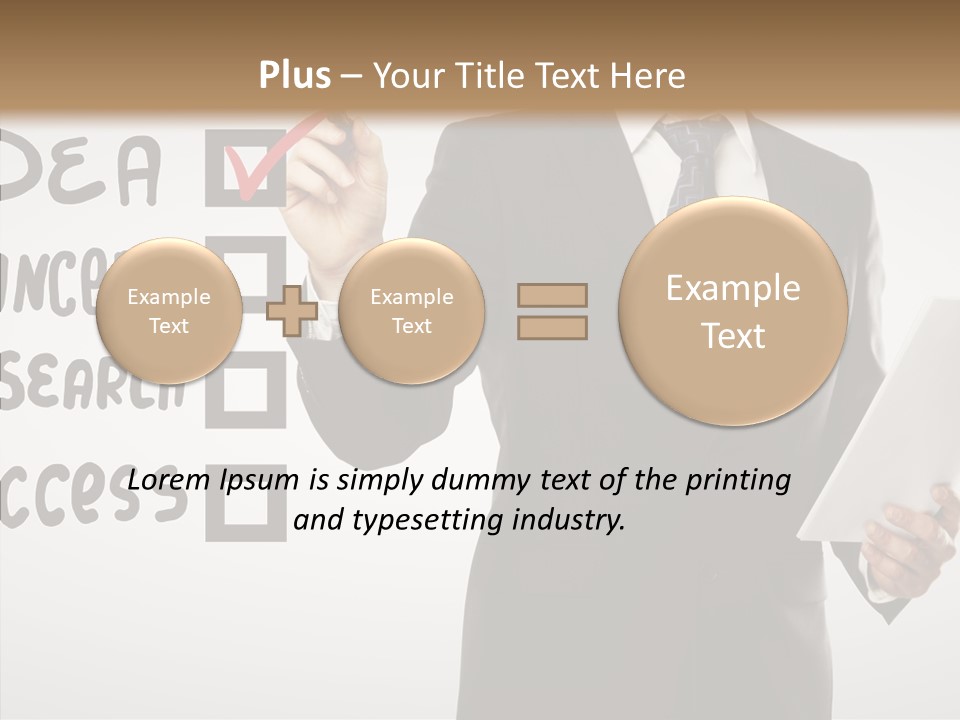 Checklist Square Performance PowerPoint Template