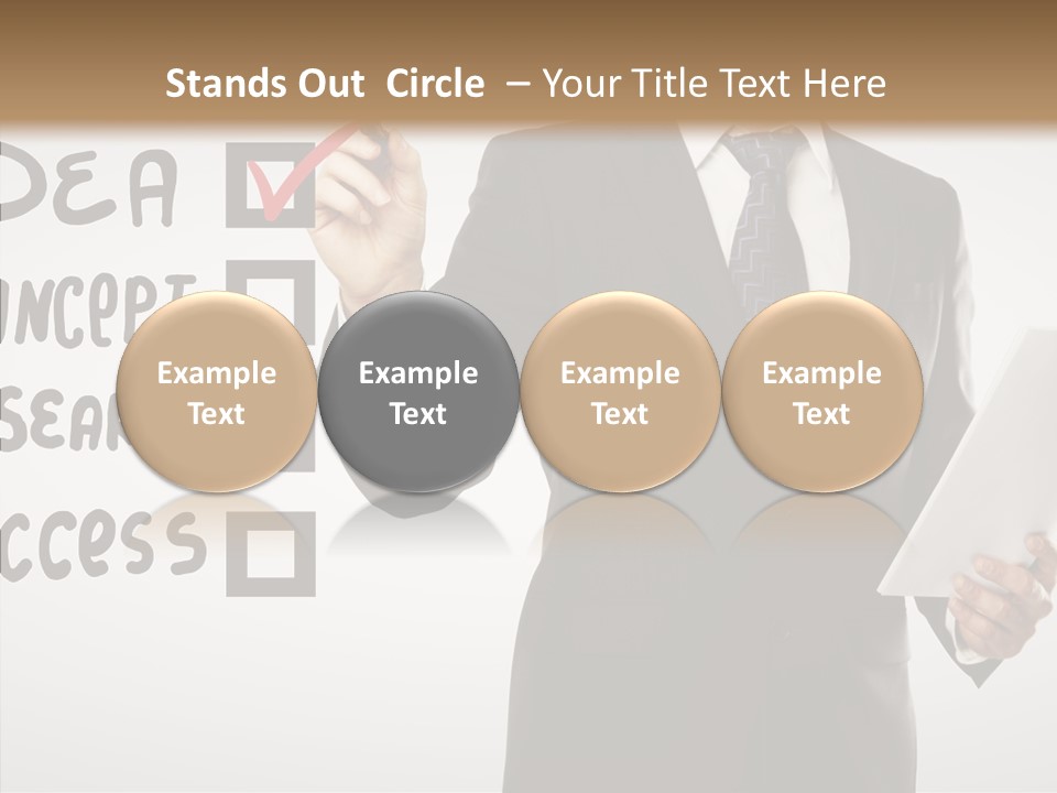 Checklist Square Performance PowerPoint Template