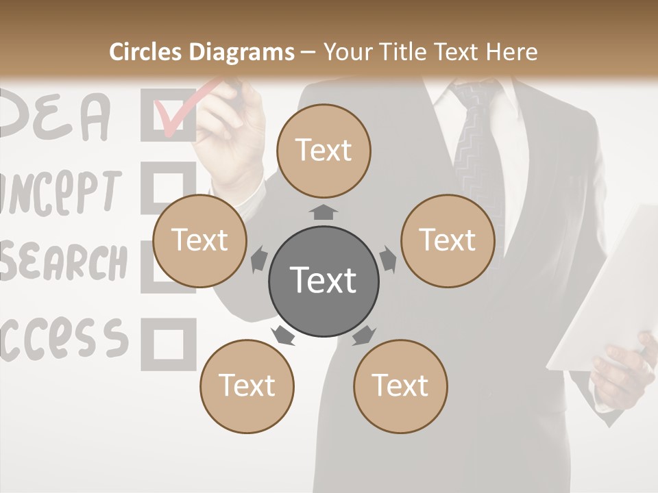 Checklist Square Performance PowerPoint Template