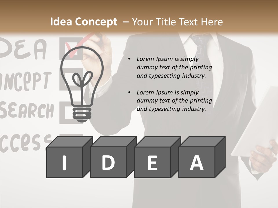 Checklist Square Performance PowerPoint Template
