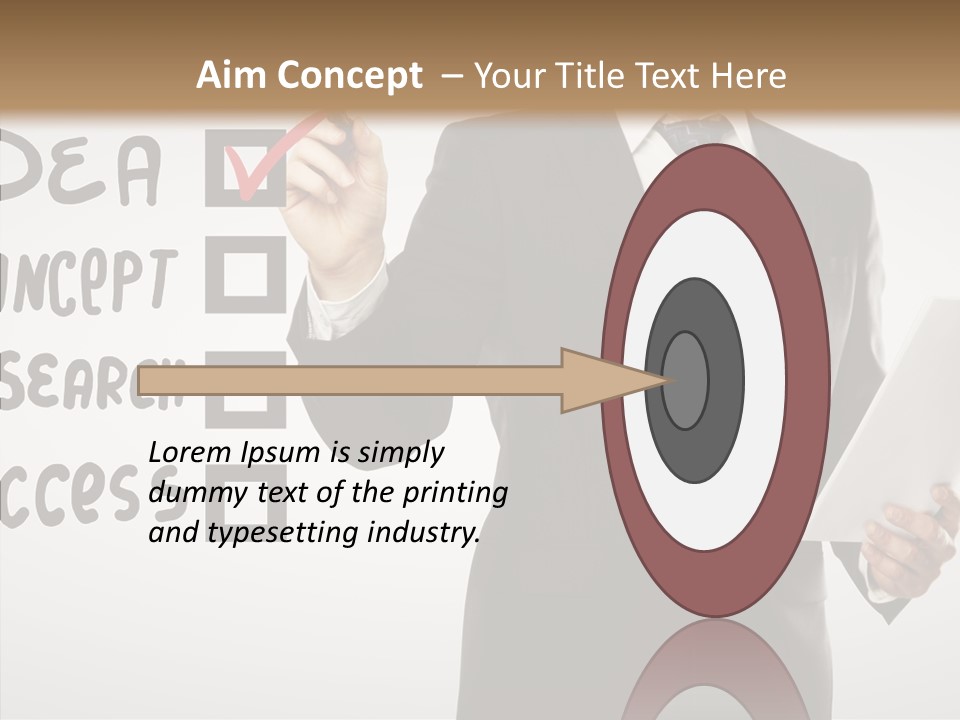 Checklist Square Performance PowerPoint Template