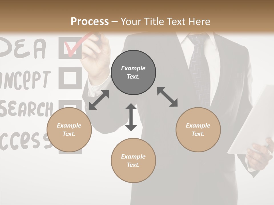 Checklist Square Performance PowerPoint Template