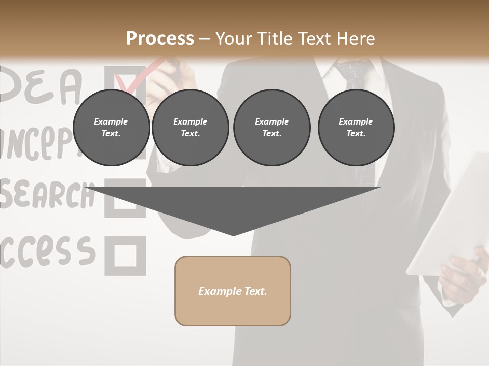 Checklist Square Performance PowerPoint Template