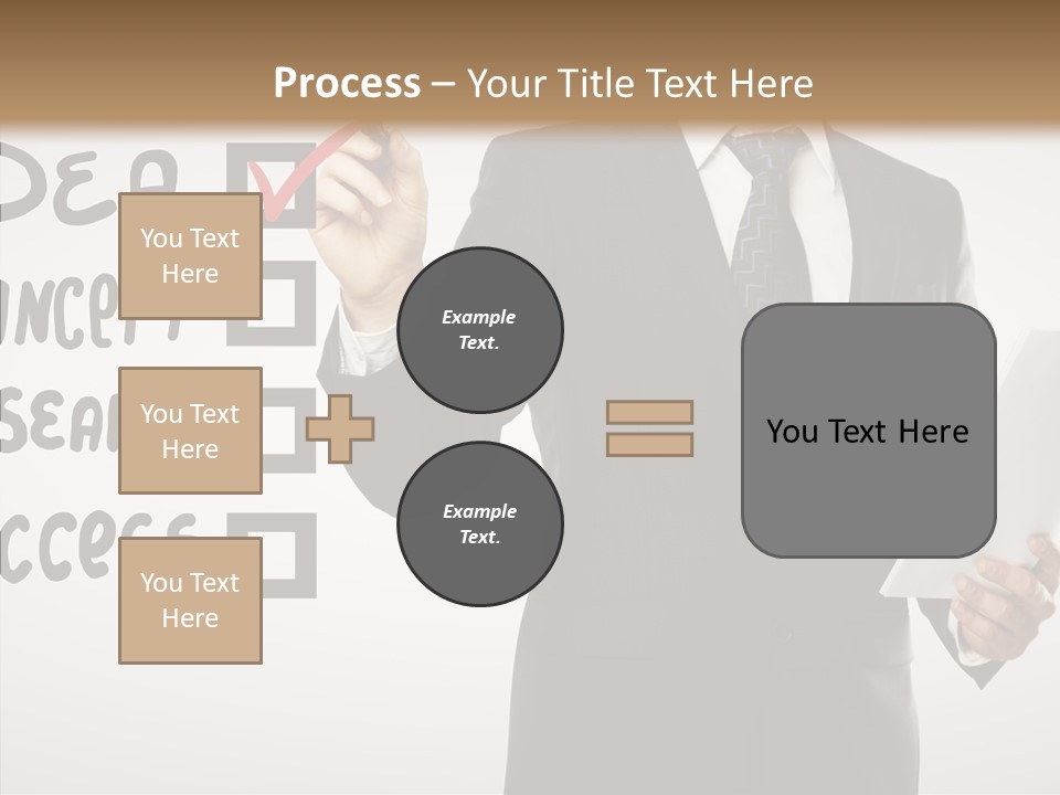 Checklist Square Performance PowerPoint Template
