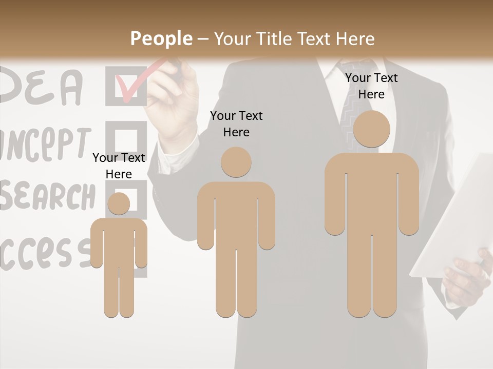 Checklist Square Performance PowerPoint Template