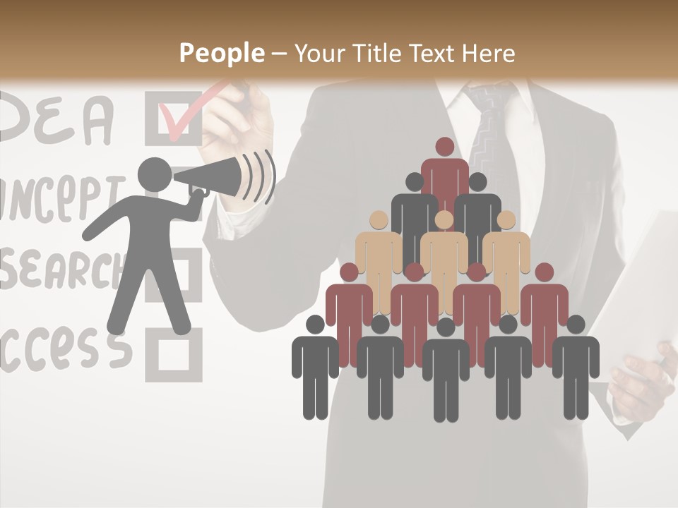 Checklist Square Performance PowerPoint Template